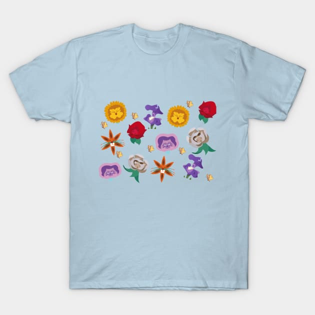 Wonderland Flowers T-Shirt by magicmirror